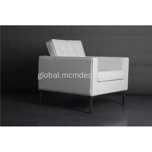 Leather Sofa white leather knoll sofa one seat Supplier